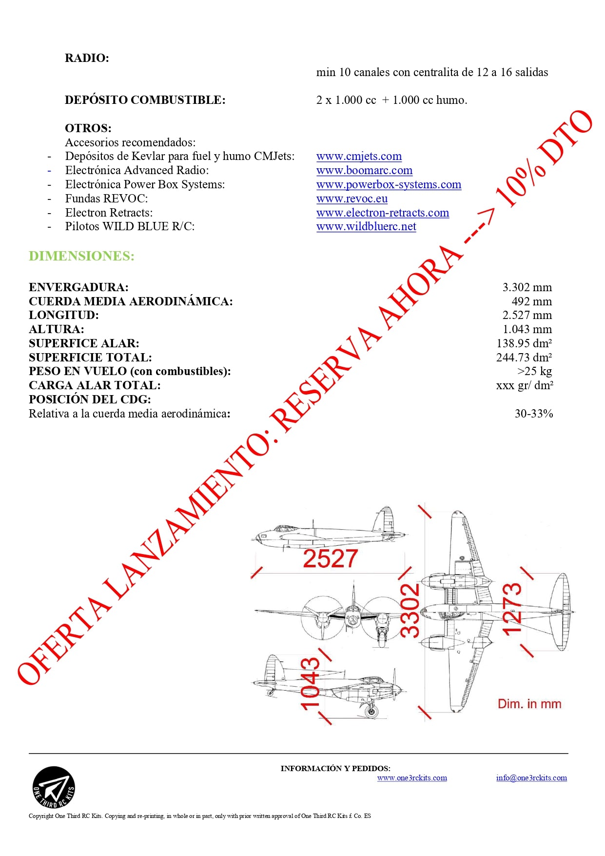 Mosquito DH98 PRO escala 1/5