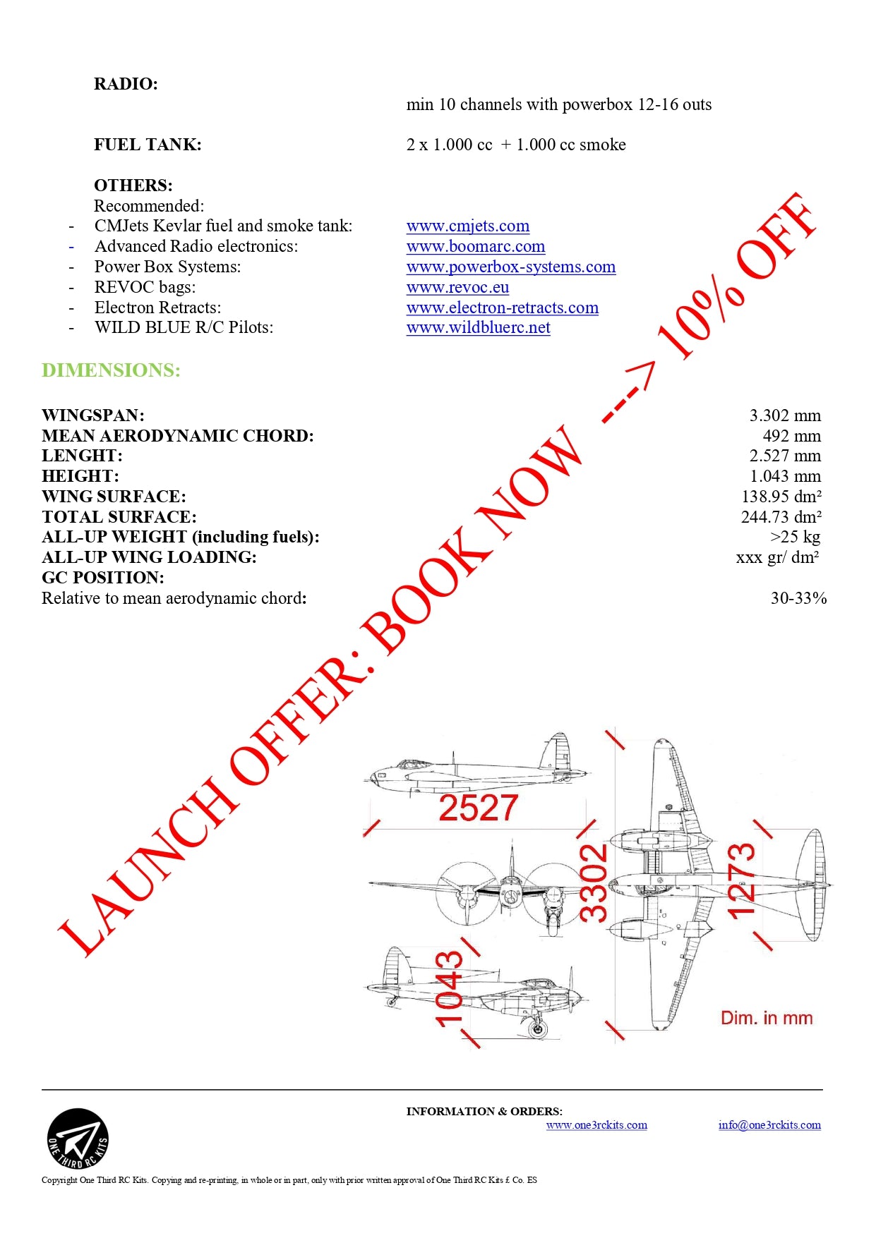 Mosquito DH98 PRO escala 1/5