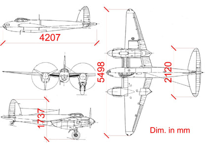 DH98 Mosquito PRO escala 1/3