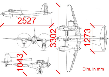 DH98 Mosquito PRO escala 1/5