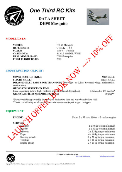 DH98 Mosquito PRO escala 1/4