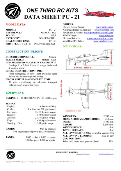 PC-21 KIT PRO (3.400L - 2.700WS)
