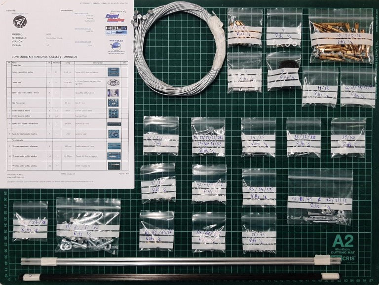 PITTS wing wires, links & screw set